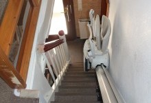 Treppenlift bei schmaler Treppe